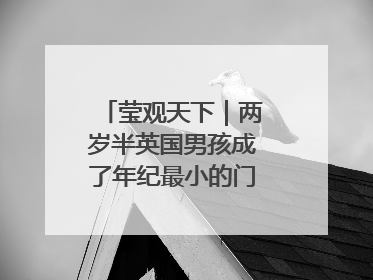 莹观天下｜两岁半英国男孩成了年纪最小的门萨俱乐部成员