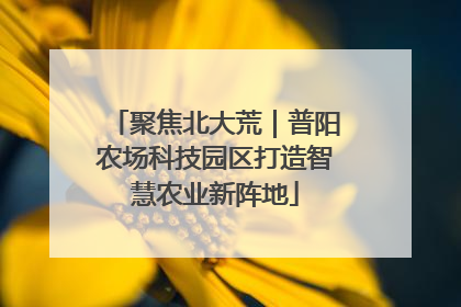 聚焦北大荒｜普阳农场科技园区打造智慧农业新阵地