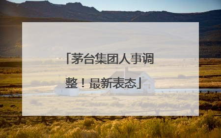 茅台集团人事调整！最新表态