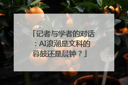 记者与学者的对话：AI浪潮是文科的暮鼓还是晨钟？