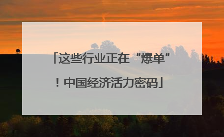 这些行业正在“爆单”！中国经济活力密码