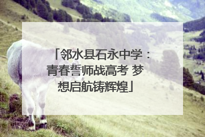 邻水县石永中学：青春誓师战高考 梦想启航铸辉煌