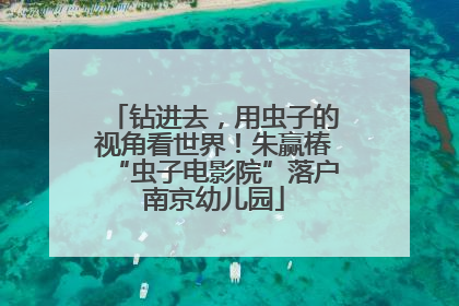 钻进去，用虫子的视角看世界！朱赢椿“虫子电影院”落户南京幼儿园