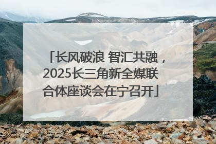 长风破浪 智汇共融，2025长三角新全媒联合体座谈会在宁召开