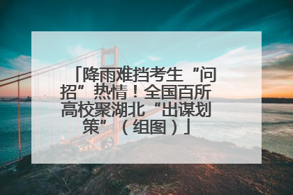 降雨难挡考生“问招”热情！全国百所高校聚湖北“出谋划策”（组图）
