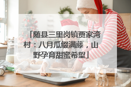 随县三里岗镇贾家湾村：八月瓜缀满藤，山野孕育甜蜜希望