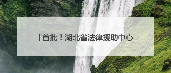 首批！湖北省法律援助中心驻高校工作站在武大揭牌