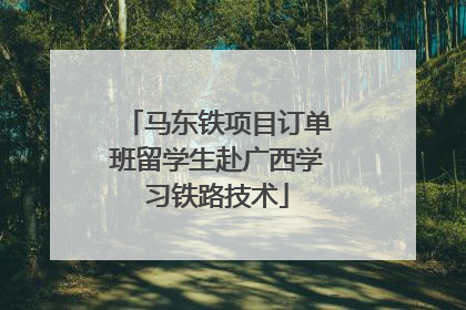 马东铁项目订单班留学生赴广西学习铁路技术