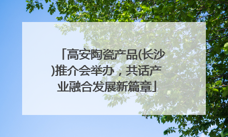 高安陶瓷产品(长沙)推介会举办，共话产业融合发展新篇章