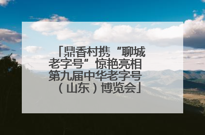 鼎香村携“聊城老字号”惊艳亮相第九届中华老字号（山东）博览会