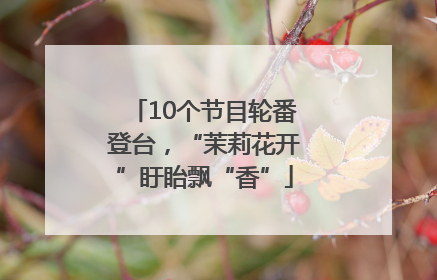10个节目轮番登台，“茉莉花开”盱眙飘“香”