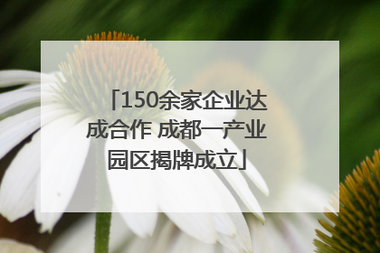 150余家企业达成合作 成都一产业园区揭牌成立