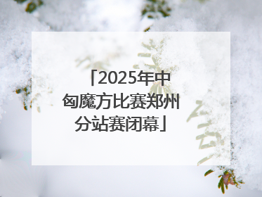 2025年中匈魔方比赛郑州分站赛闭幕