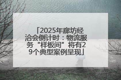 2025年廊坊经洽会倒计时：物流服务“样板间”将有29个典型案例呈现