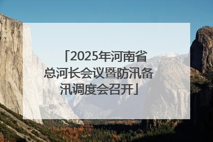 2025年河南省总河长会议暨防汛备汛调度会召开