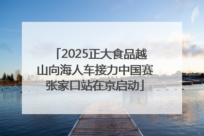 2025正大食品越山向海人车接力中国赛张家口站在京启动
