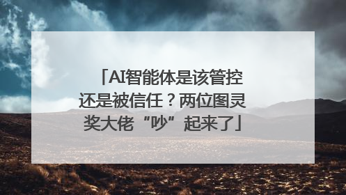 AI智能体是该管控还是被信任？两位图灵奖大佬“吵”起来了
